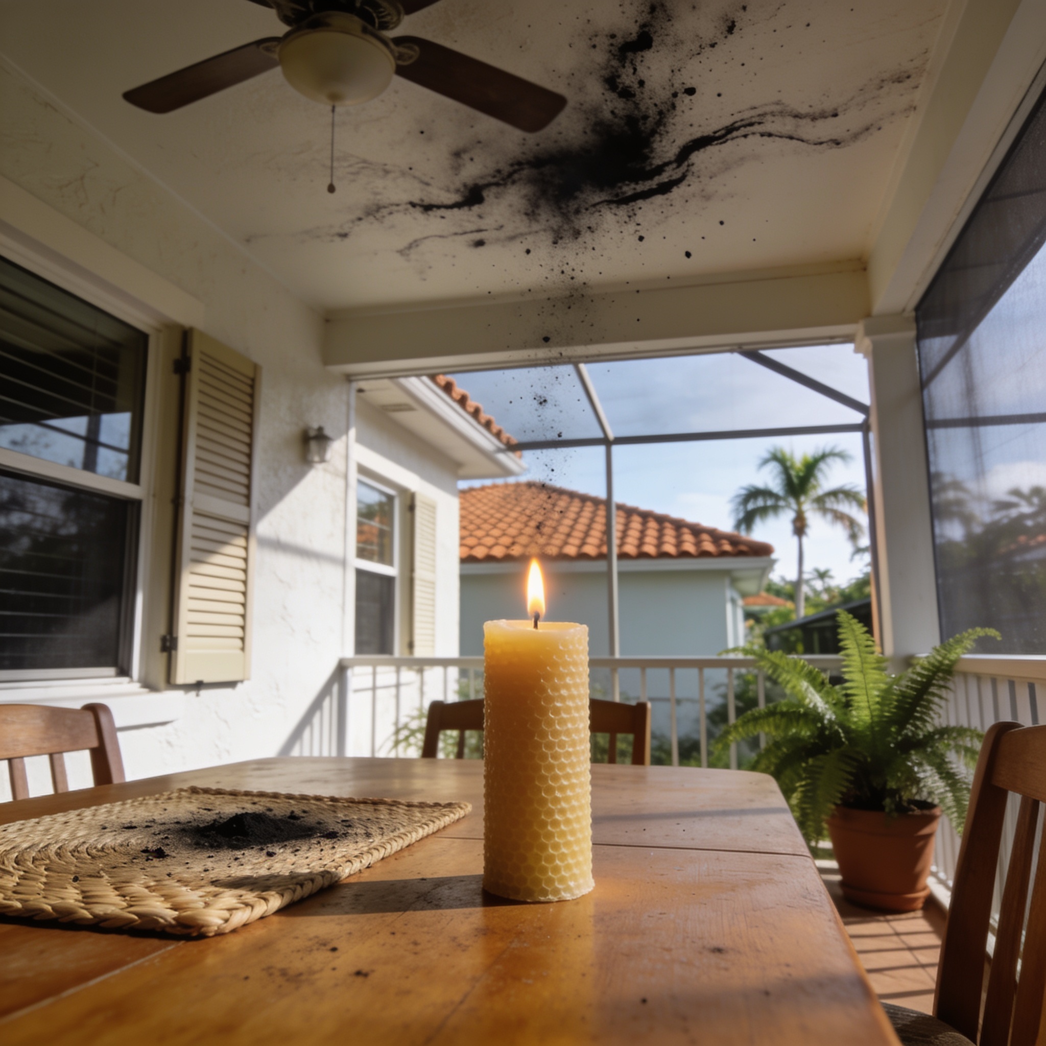 candle soot happens