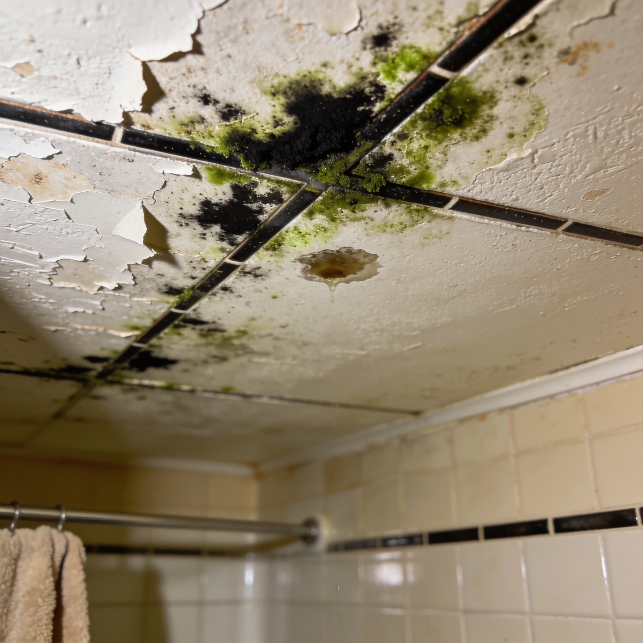 mold in the bathroom ceiling