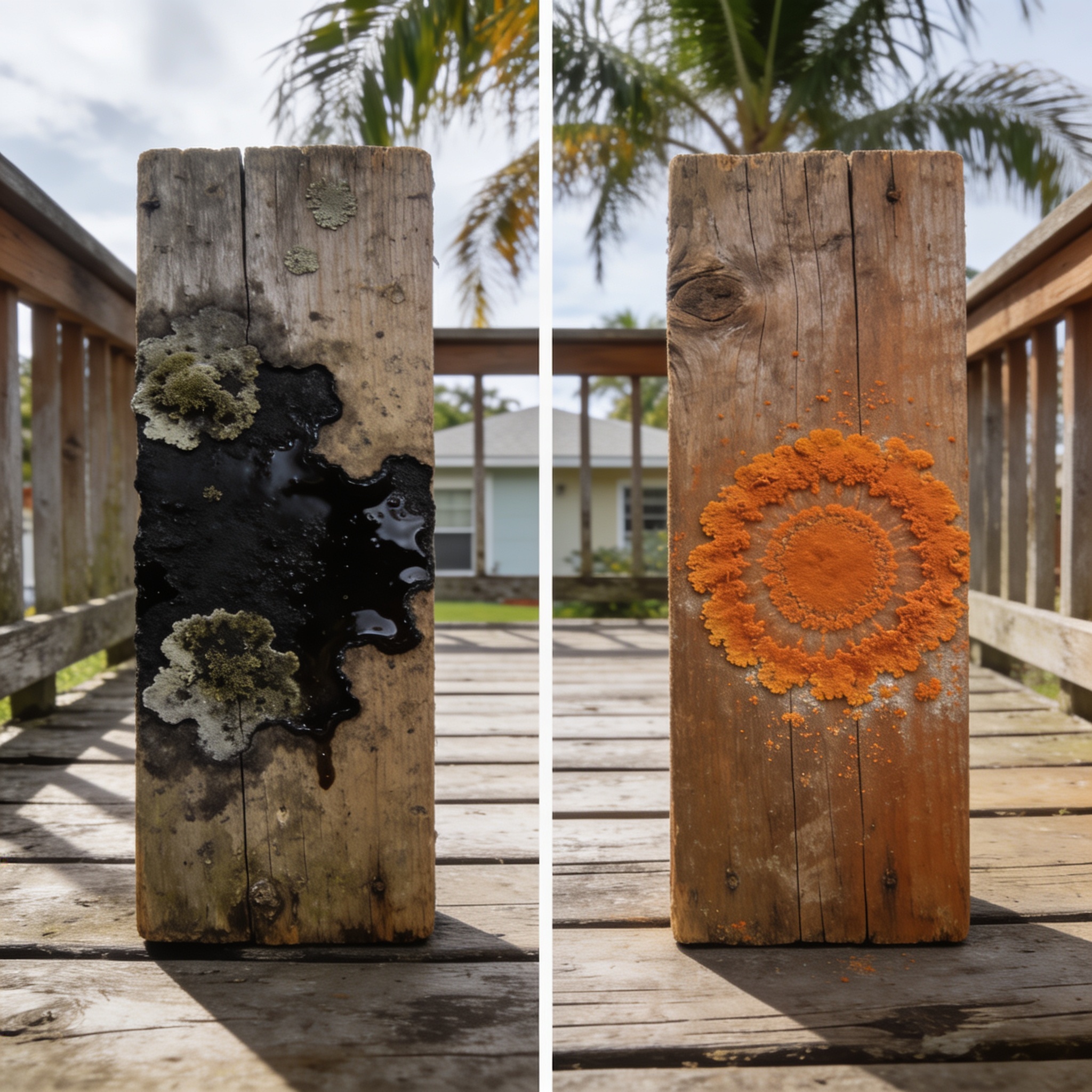 What Does Toxic Mold Look Like on Wood Compared to Ordinary Orange Mold?