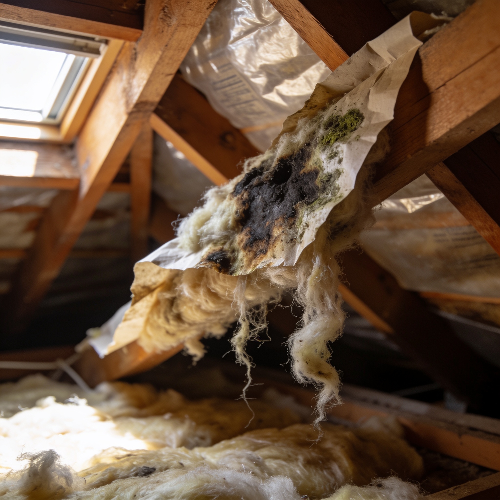 What Does Water Damaged Insulation Look Like?