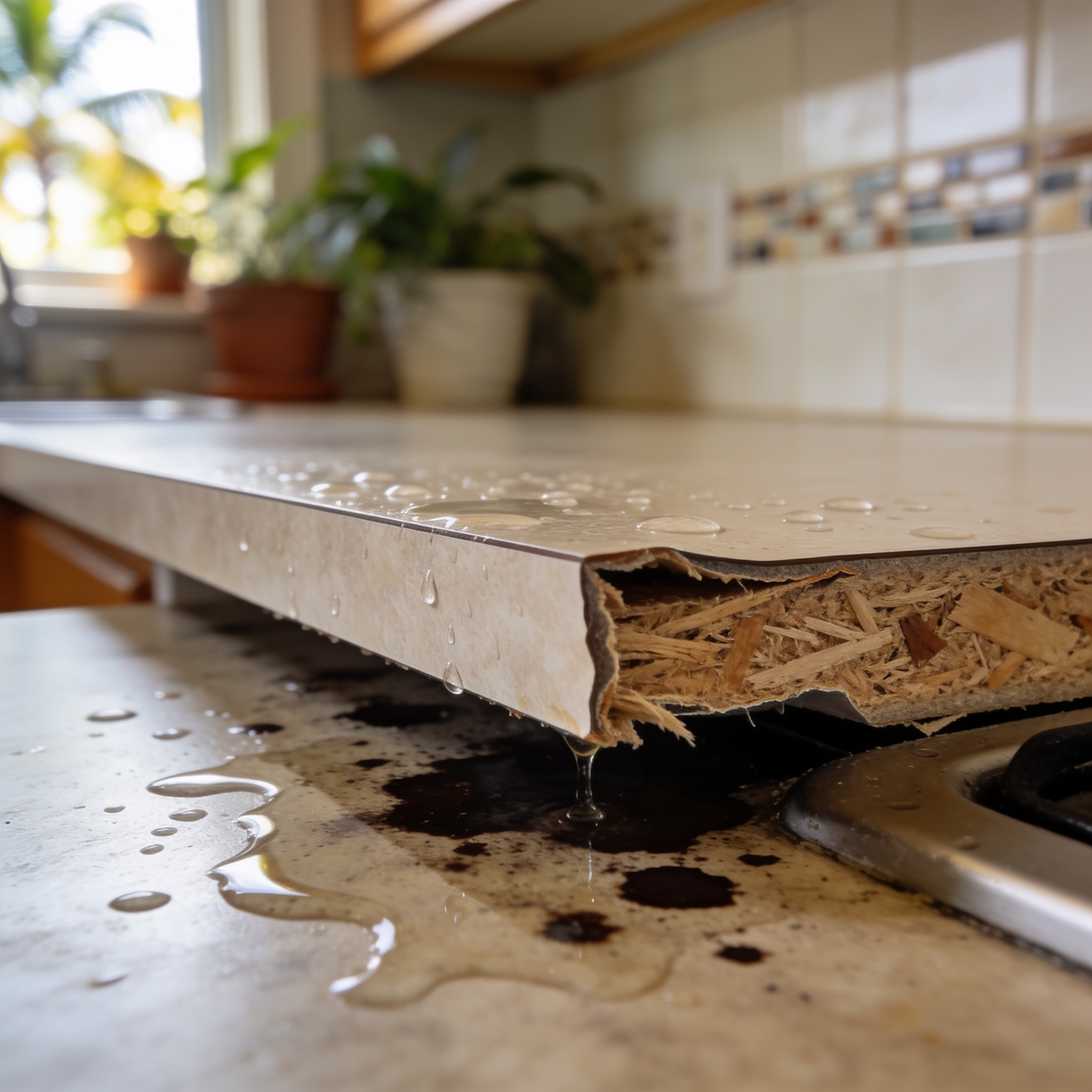 How Does Water and Laminate Interact beneath the surface?