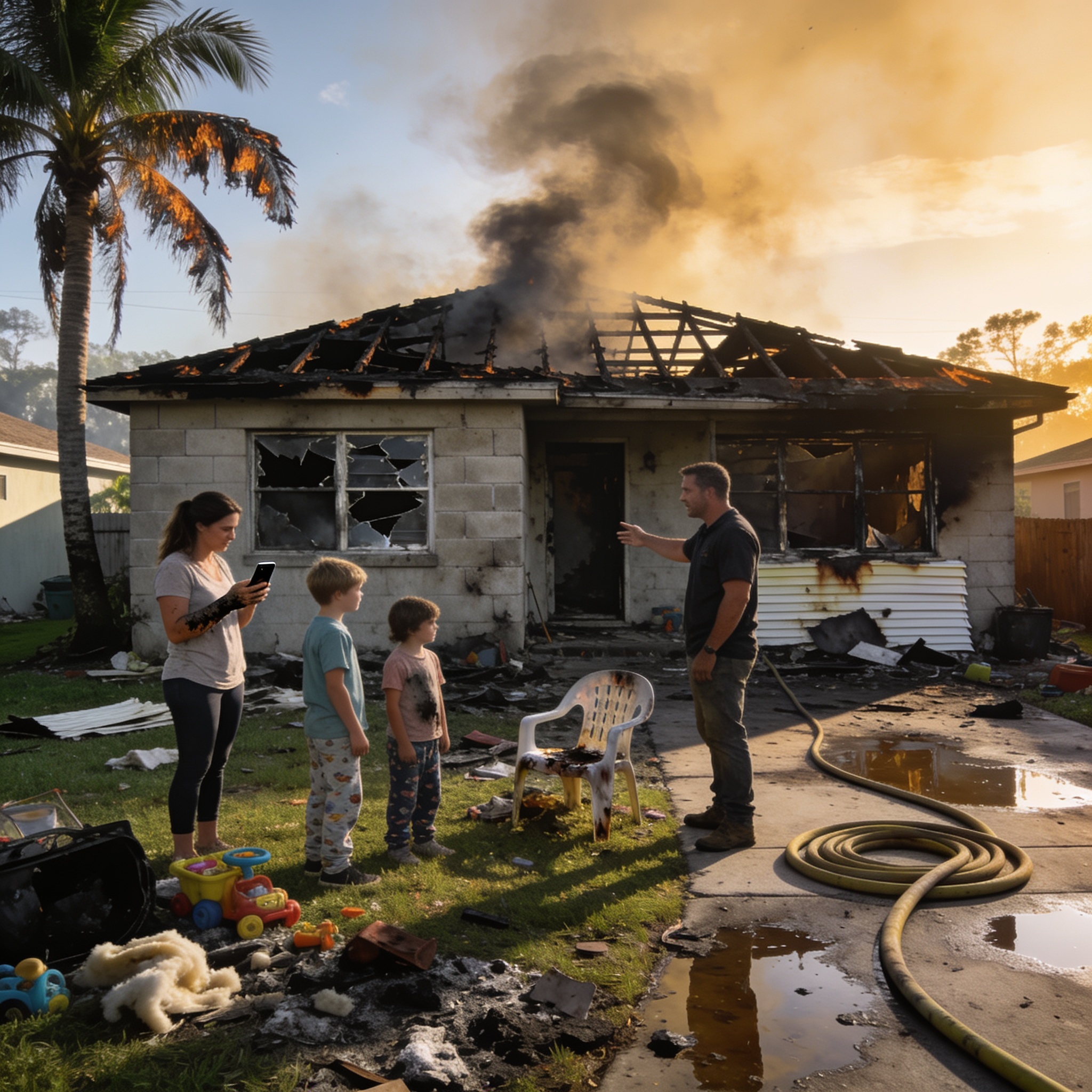 What Are the Initial Steps to Take Immediately After a House Fire?