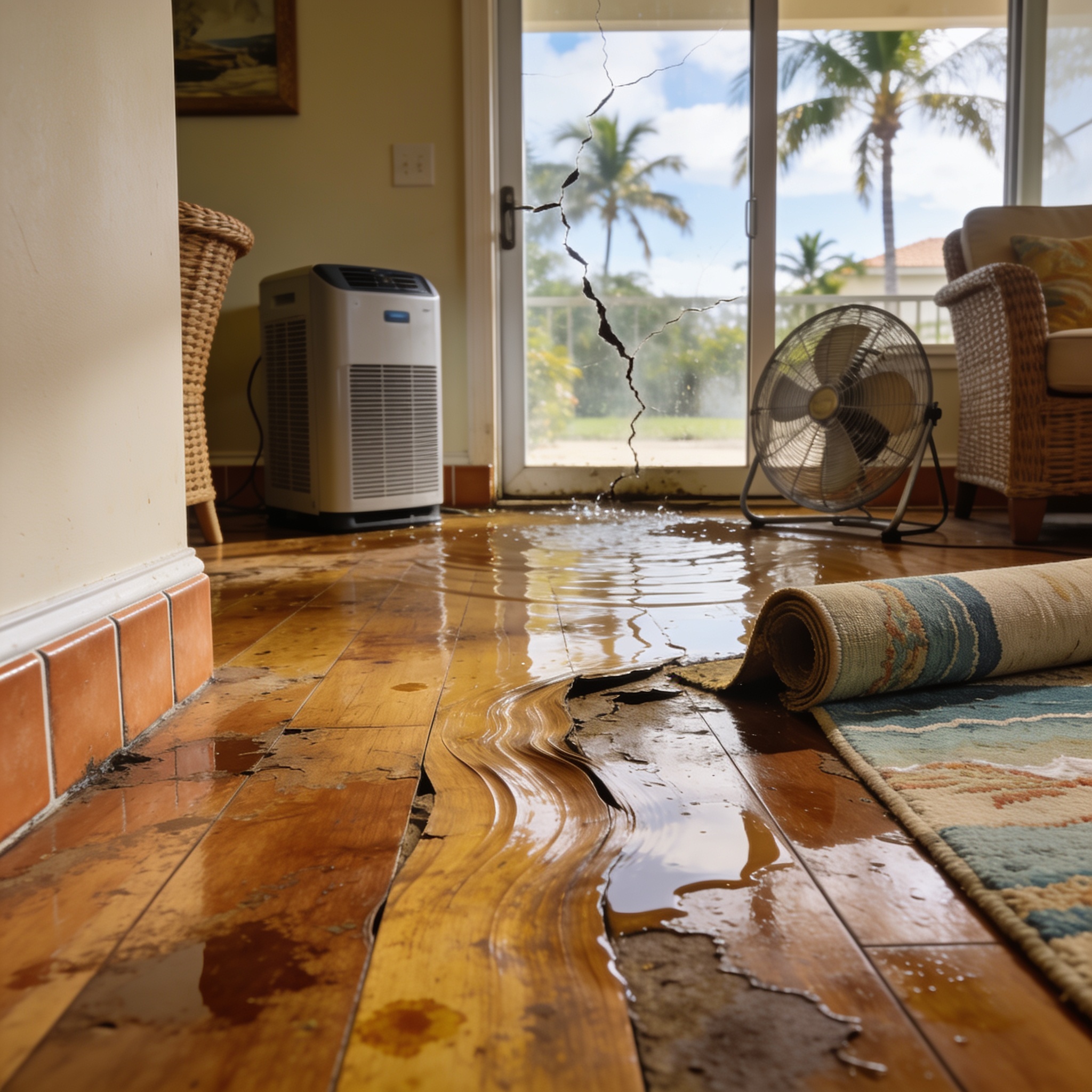 Can hardwood floors recover from water damage, or do they always need replacement?