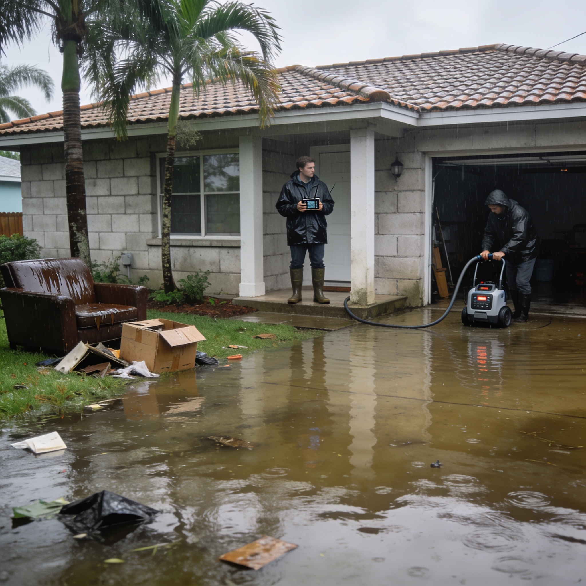 What should you do immediately if your house floods?