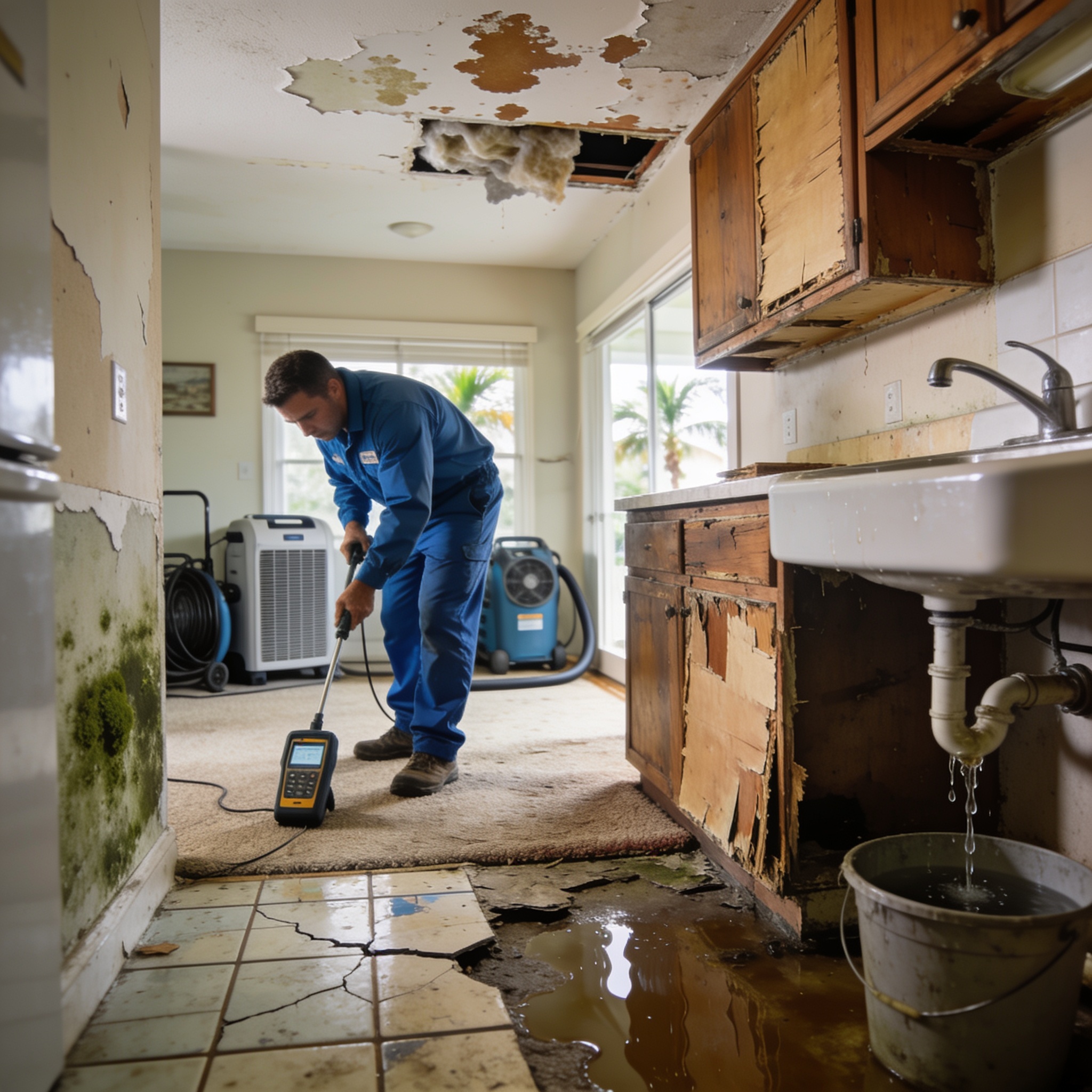 What is the average cost of water damage restoration and repair from a restoration company?