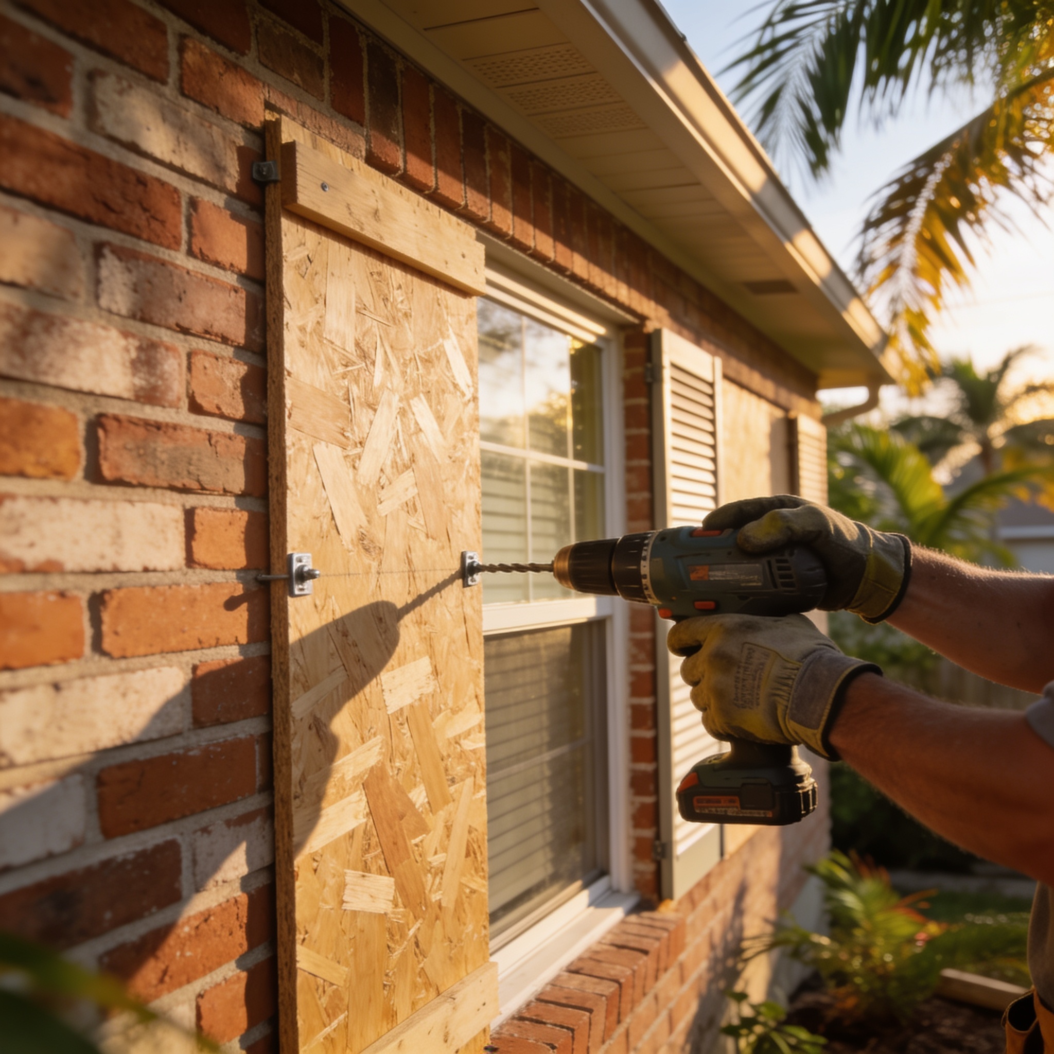 How to Board Up Windows on a Brick House Safely and Securely
