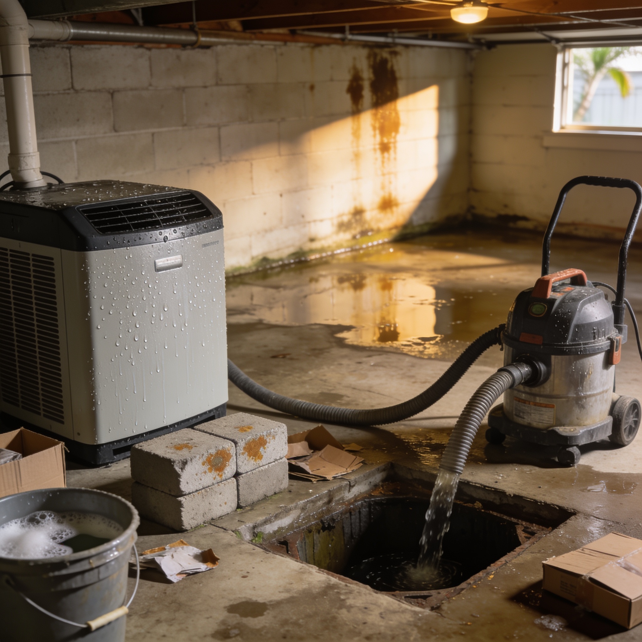 What Are the First Steps to Take for Water Removal from a Basement Floor?