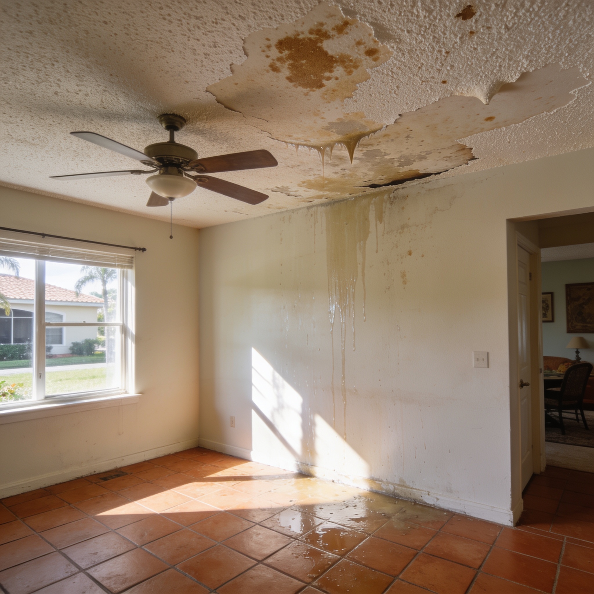 Will a Water-Damaged Popcorn Ceiling Dry Out on Its Own, or Does It Need Immediate DIY Repair?