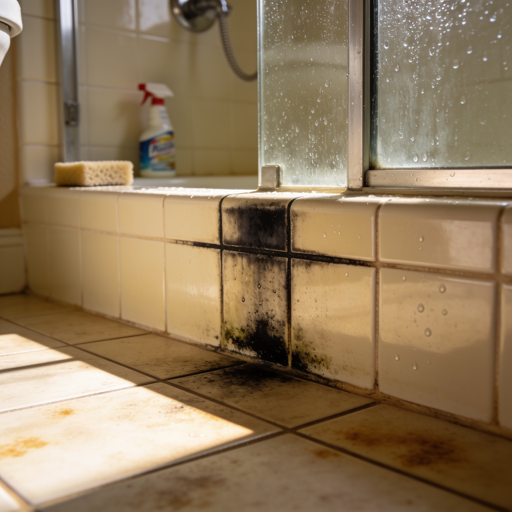 Is it actually black mold on your shower grout — or something else?