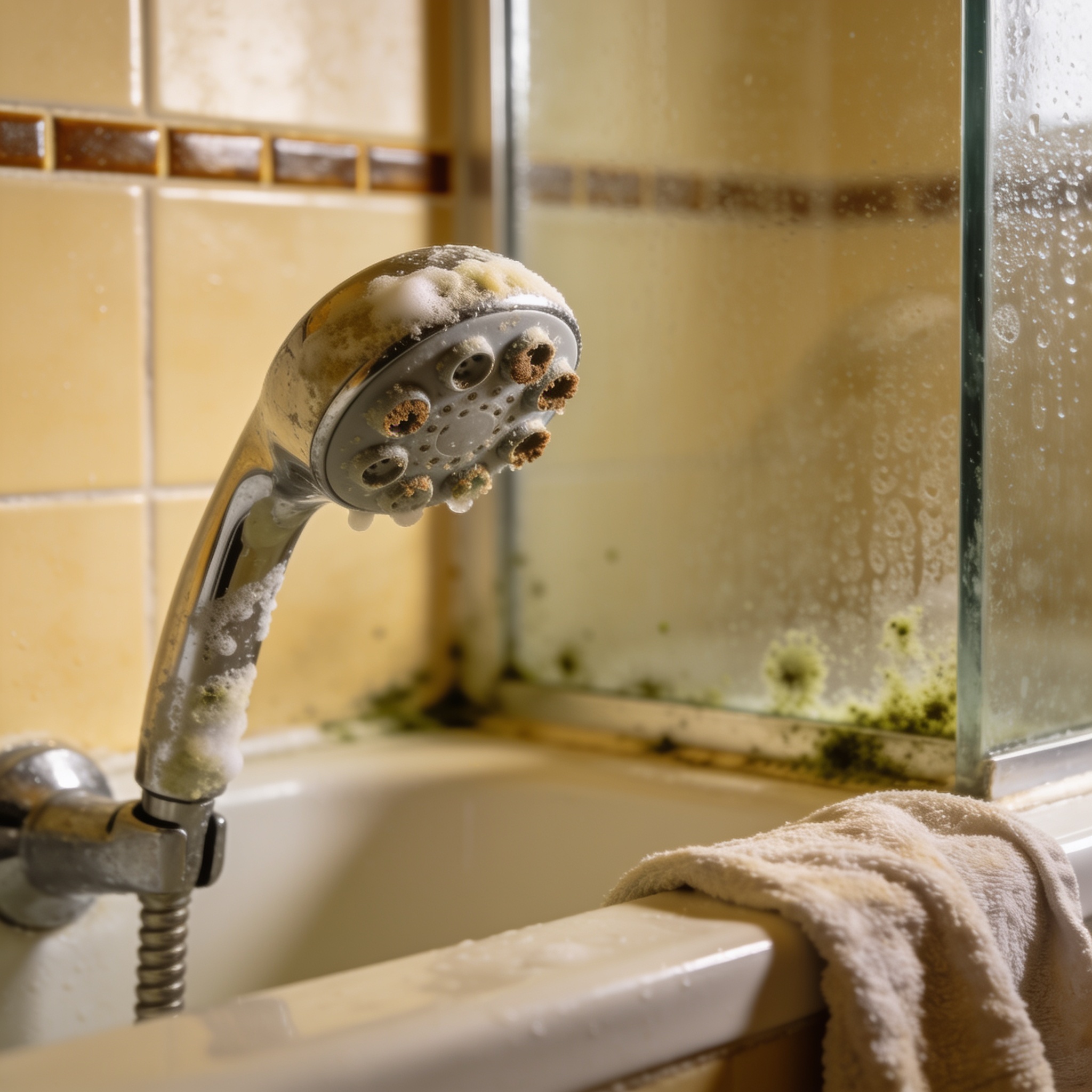 What causes bacteria to grow in your shower?