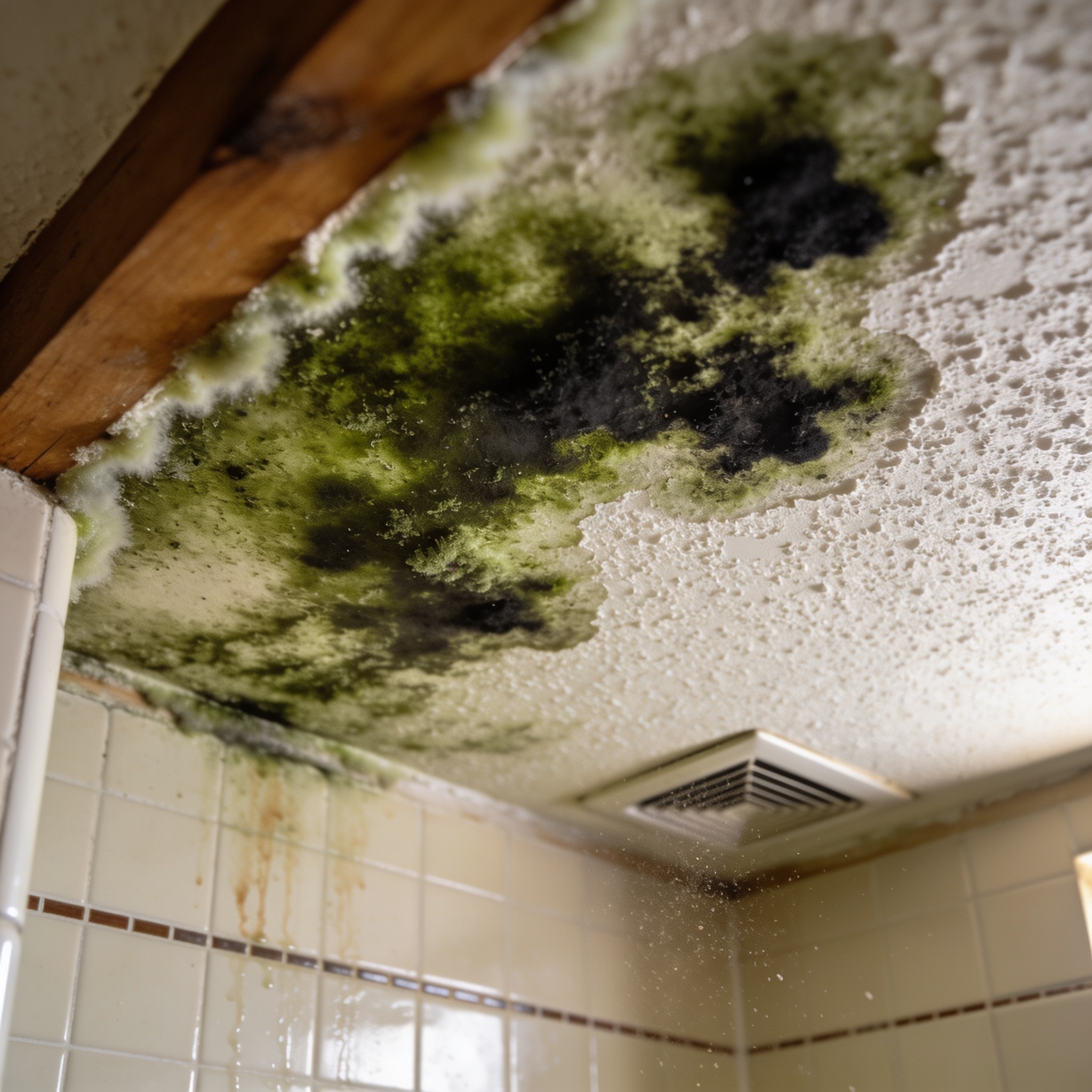 mold in the bathroom ceiling