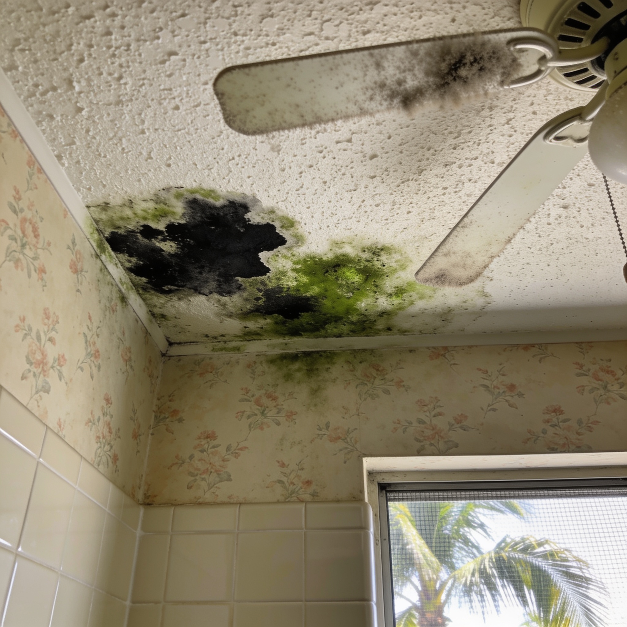 Is it normal to find mold on a bathroom ceiling, or should you be concerned?
