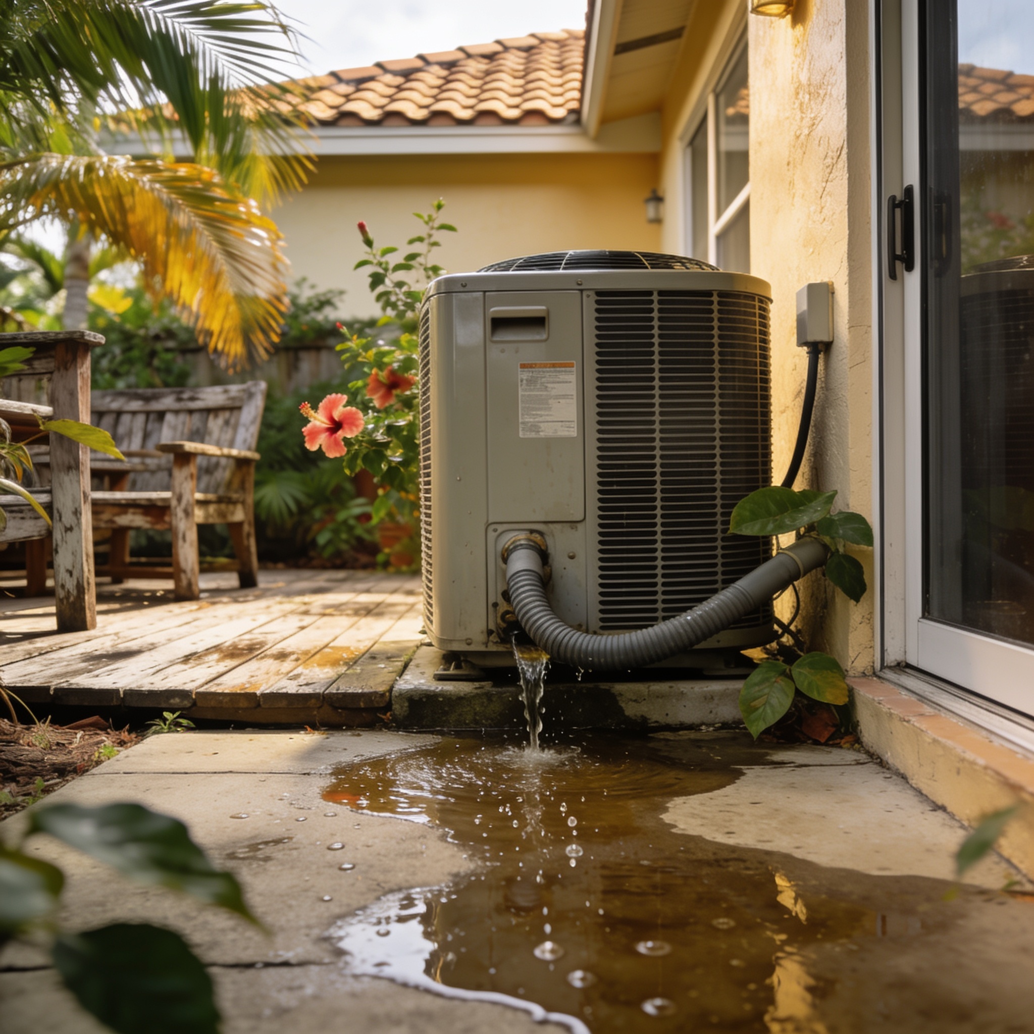 Does homeowners insurance cover water damage from an AC leak?