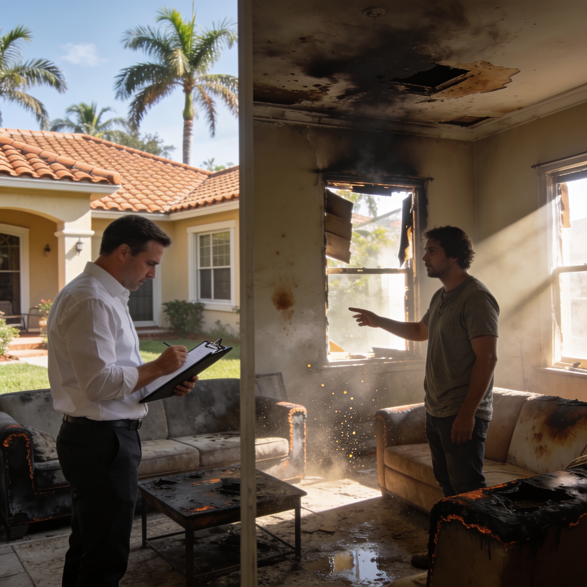 What renters insurance covers Regarding Fire Damage?