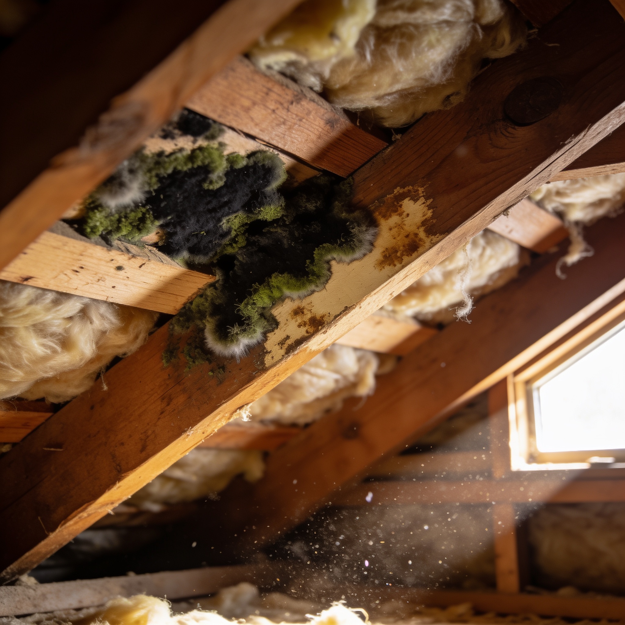 What Does Attic Mold Look Like — and How Does It Differ from Normal Wood Discoloration?
