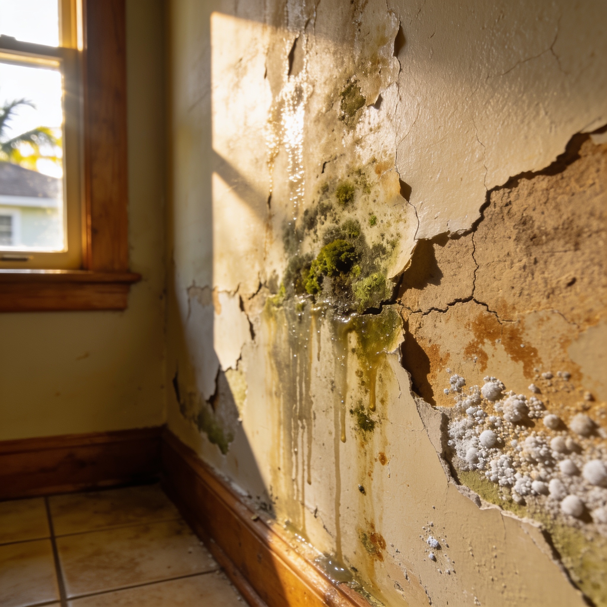 wall water damage