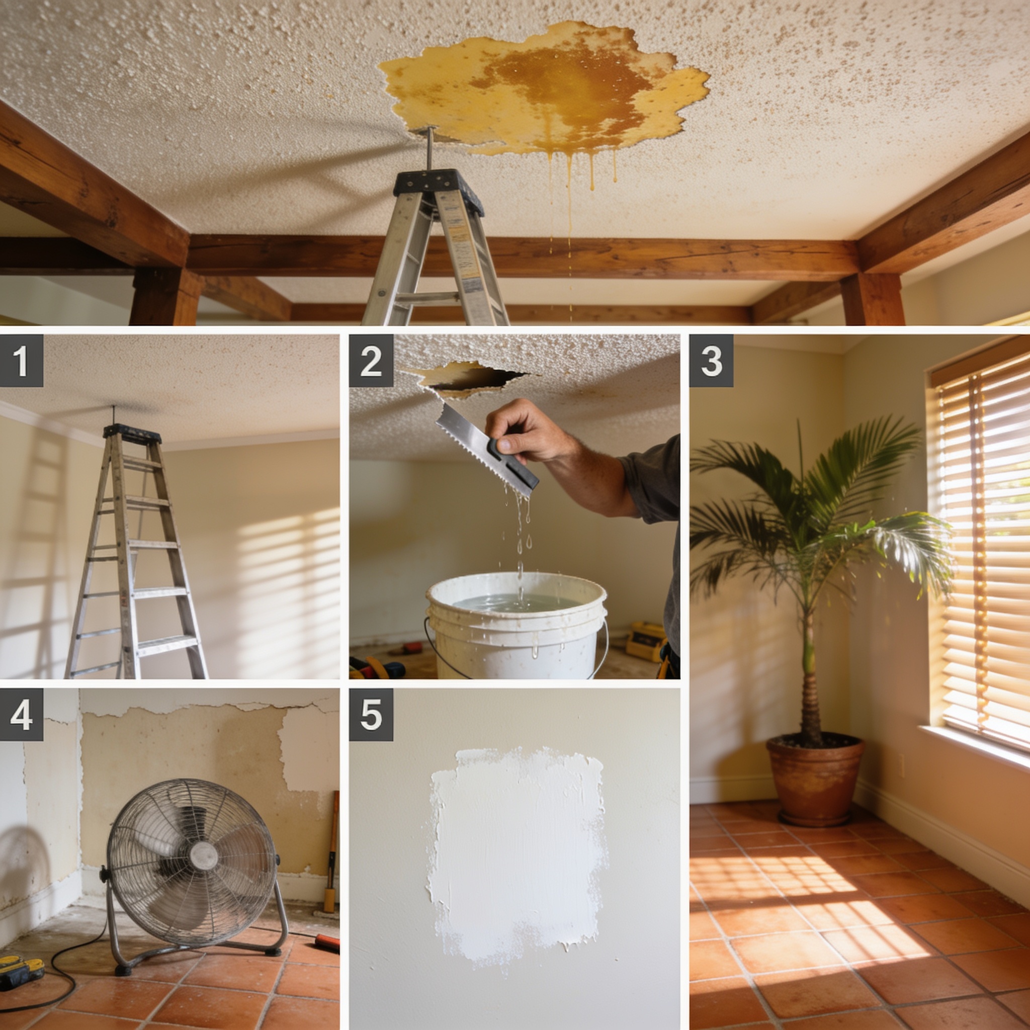 5 Steps to Address a Ceiling Water Stain
